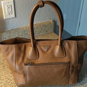 Authentic Camel Leather Prada Bag